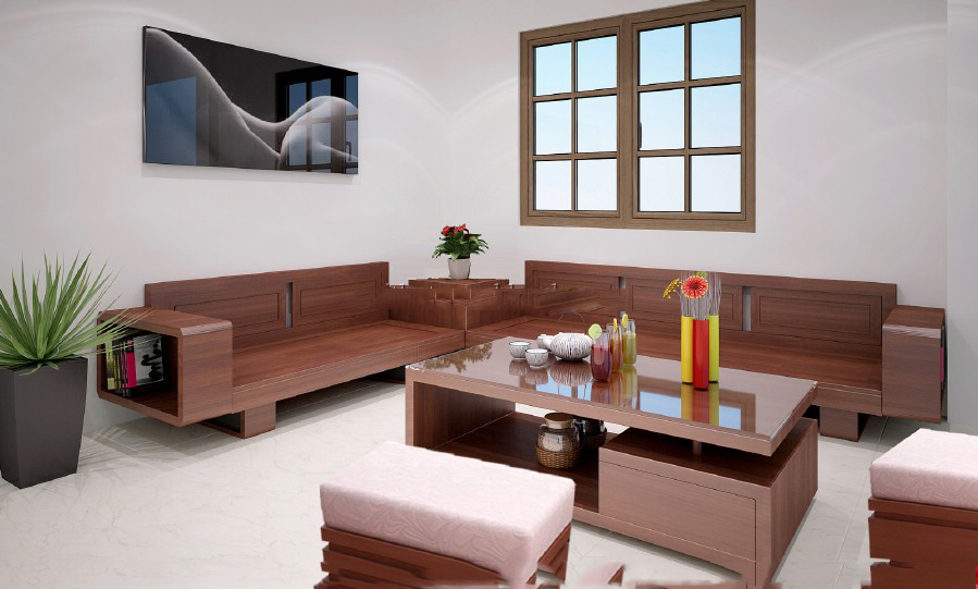 Bàn Ghế Sofa Gỗ Tự Nhiên – Sang Trọng & Bền Đẹp